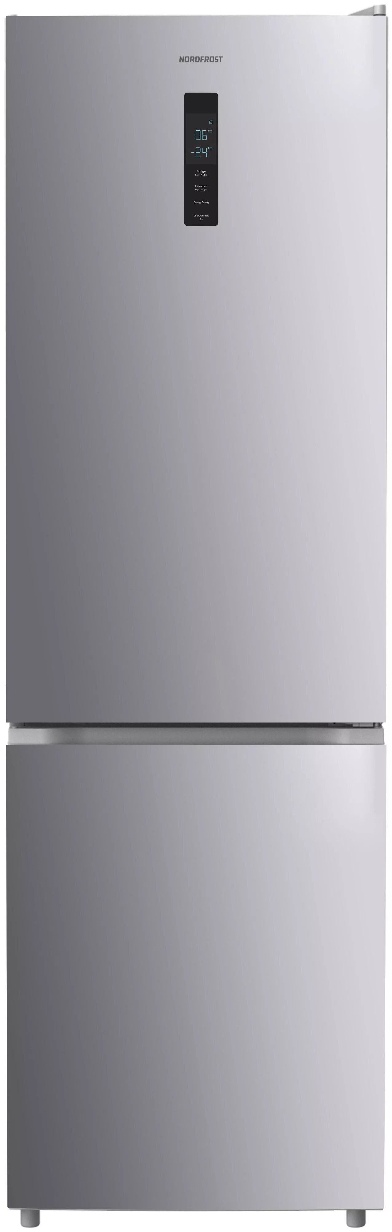 Холодильник NORDFROST RFC 390D NFS RU, серый